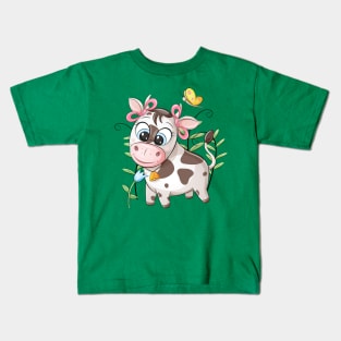 cute little cow Kids T-Shirt